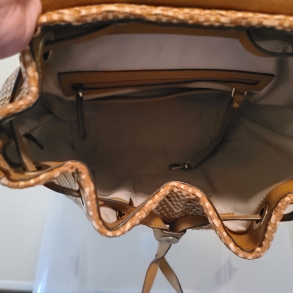 Michael Kors Junie Chevron Go Flap Backpack Bag - Picture 5 of 6